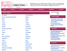 Tablet Screenshot of bridaldirectory411.com